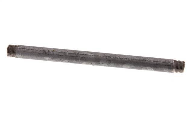 R 1/4'' Zinc plated Steel Double Pipe Nipple 50 Bar DIN 2982 - 180mm [2 Pieces]