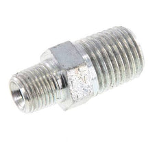 1/8'' NPT x 1/4'' NPT Acero zincado Doble Pezón 375 Bar - Hidráulico [2 Piezas]