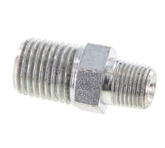 1/8'' NPT x 1/4'' NPT Acero zincado Doble Pezón 375 Bar - Hidráulico [2 Piezas]