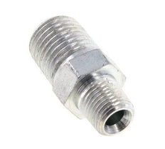 1/8'' NPT x 1/4'' NPT Acero zincado Doble Pezón 375 Bar - Hidráulico [2 Piezas]