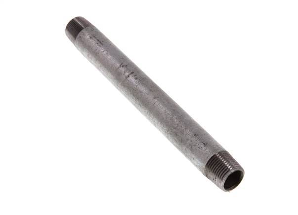 R 3/8'' Zinc plated Steel Double Pipe Nipple 50 Bar DIN 2982 - 150mm [2 Pieces]