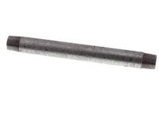 R 3/8'' Zinc plated Steel Double Pipe Nipple 50 Bar DIN 2982 - 150mm [2 Pieces]