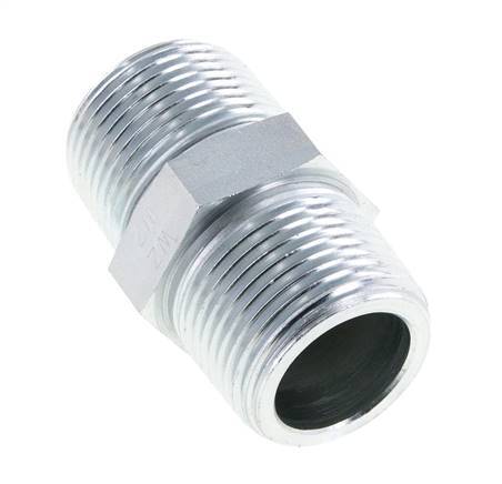 Espiga doble de acero cincado NPT de 1'' 140 bar - Hidráulica