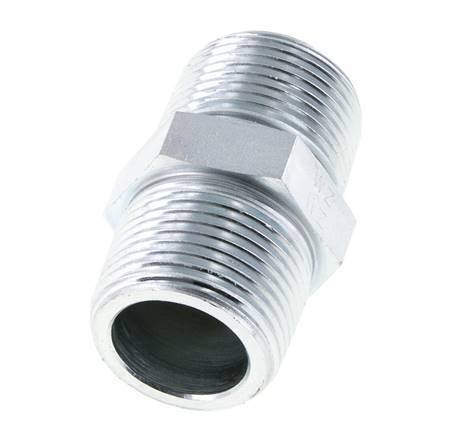 Espiga doble de acero cincado NPT de 1'' 140 bar - Hidráulica