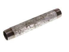 R 1'' Zinc plated Steel Double Pipe Nipple 50 Bar DIN 2982 - 200mm [2 Pieces]