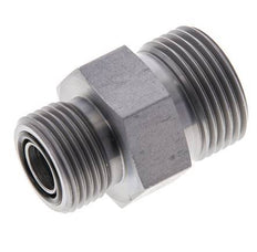 UNS 1''-14 x UN 13/16''-16 Espiga doble de acero galvanizado ORFS 400 Bar - Hidráulico