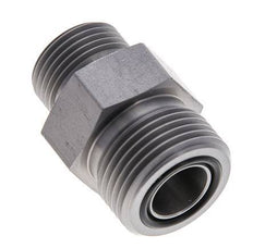 UNS 1''-14 x UN 13/16''-16 Espiga doble de acero galvanizado ORFS 400 Bar - Hidráulico