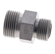 UNS 1''-14 x UN 13/16''-16 Espiga doble de acero galvanizado ORFS 400 Bar - Hidráulico