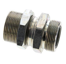 UN 1-11/16''-12 Macho Accesorio pasante de acero galvanizado ORFS 250 Bar - Hidráulico