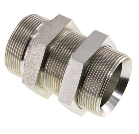 G 2'' Pasamuros de acero galvanizado Doble boquilla 175 Bar - Hidráulico