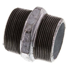 R 2'' Hierro fundido zincado Doble espiga 25 Bar