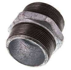 R 2'' Hierro fundido zincado Doble espiga 25 Bar