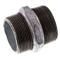 R 2'' Hierro fundido zincado Doble espiga 25 Bar