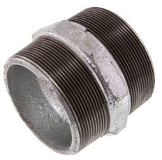 R 3'' Hierro fundido zincado Doble espiga 25 Bar