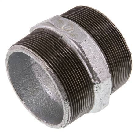 R 3'' Hierro fundido zincado Doble espiga 25 Bar