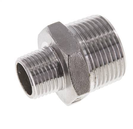 1/2'' NPT x 1'' NPT Acero inoxidable Espiga doble 16 Bar