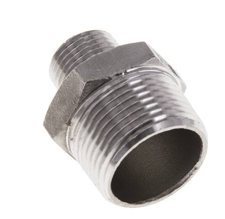 1/2'' NPT x 1'' NPT Acero inoxidable Espiga doble 16 Bar