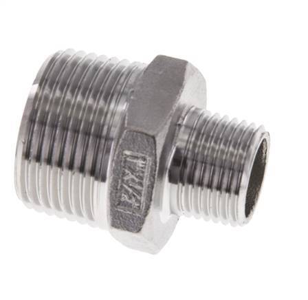 1/2'' NPT x 1'' NPT Acero inoxidable Espiga doble 16 Bar