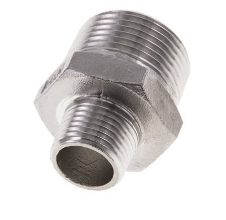 1/2'' NPT x 1'' NPT Acero inoxidable Espiga doble 16 Bar