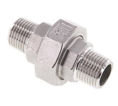 R 1/2'' Stainless steel Double Nipple 3-pieces with Conically sealing 16 Bar