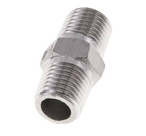 1/4'' NPT Stainless steel Double Nipple 16 Bar [2 Pieces]