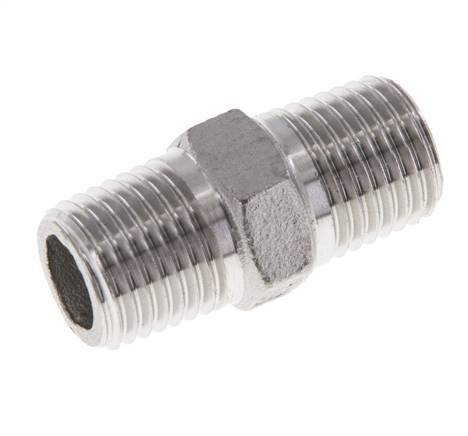1/4'' NPT Stainless steel Double Nipple 16 Bar [2 Pieces]