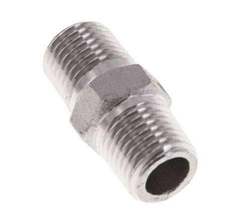1/4'' NPT Stainless steel Double Nipple 16 Bar [2 Pieces]