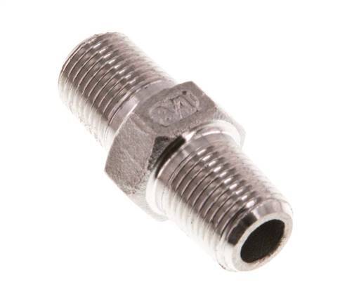 R 1/8'' Stainless steel Double Nipple 16 Bar [5 Pieces]