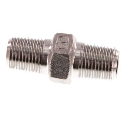 R 1/8'' Stainless steel Double Nipple 16 Bar [5 Pieces]