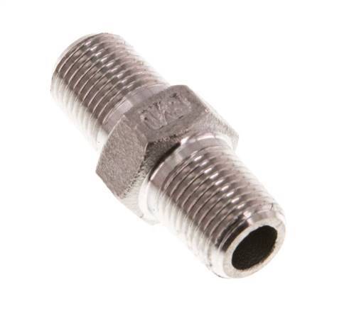 R 1/8'' Stainless steel Double Nipple 16 Bar [5 Pieces]
