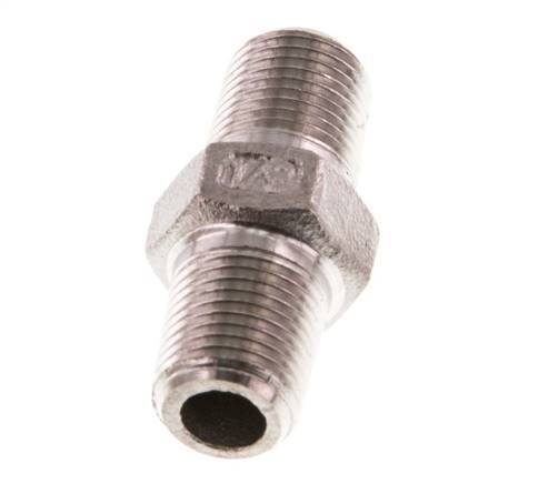 R 1/8'' Stainless steel Double Nipple 16 Bar [5 Pieces]