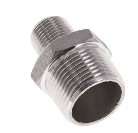 3/8'' NPT x 3/4'' NPT Acero inoxidable Espiga doble 16 Bar