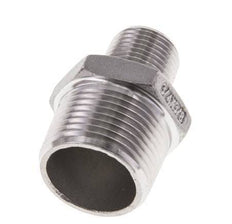 3/8'' NPT x 3/4'' NPT Acero inoxidable Espiga doble 16 Bar