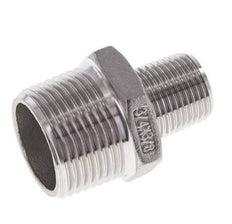 3/8'' NPT x 3/4'' NPT Acero inoxidable Espiga doble 16 Bar