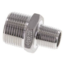 3/8'' NPT x 3/4'' NPT Acero inoxidable Espiga doble 16 Bar