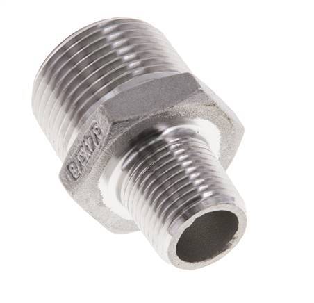 3/8'' NPT x 3/4'' NPT Acero inoxidable Espiga doble 16 Bar