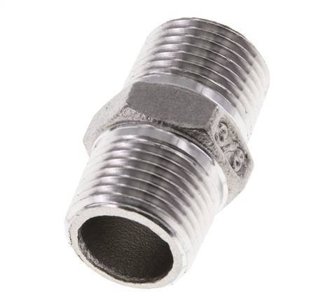 3/8'' NPT Stainless steel Double Nipple 16 Bar [2 Pieces]