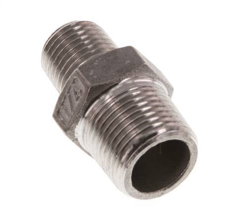 R 3/8'' x R 1/4'' Stainless steel Double Nipple 16 Bar [2 Pieces]