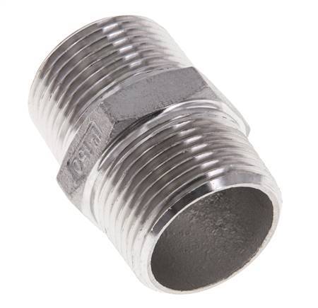 1'' NPT Acero inoxidable Espiga doble 16 Bar