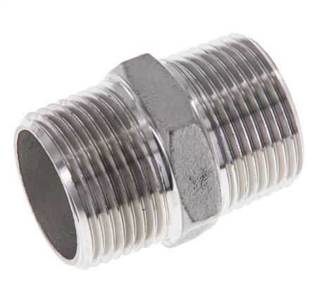1'' NPT Acero inoxidable Espiga doble 16 Bar
