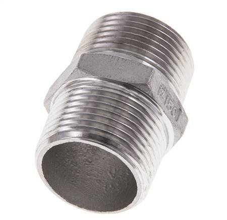 1'' NPT Acero inoxidable Espiga doble 16 Bar