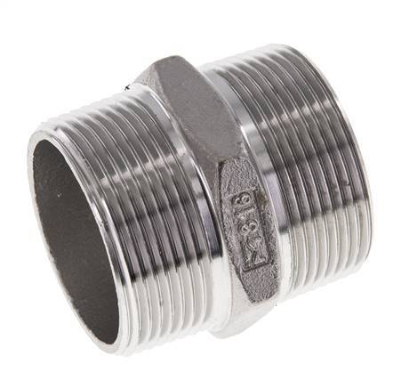 1 1/2'' NPT Acero inoxidable Espiga doble 16 Bar