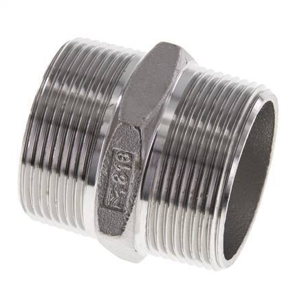 1 1/2'' NPT Acero inoxidable Espiga doble 16 Bar