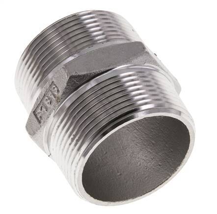1 1/2'' NPT Acero inoxidable Espiga doble 16 Bar