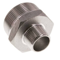 R 1 1/2'' x R 3/4'' Acero inoxidable de doble espiga 16 Bar