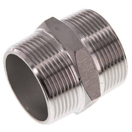 R 1 1/2'' Acero inoxidable de doble espiga 16 Bar