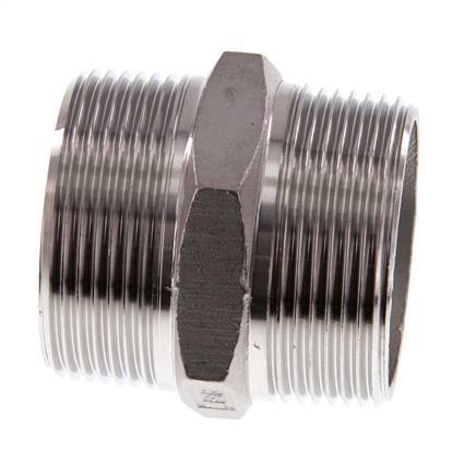 R 1 1/2'' Acero inoxidable de doble espiga 16 Bar
