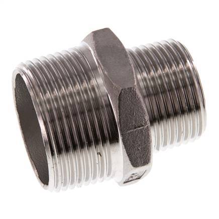 R 1 1/4'' x R 1'' Acero inoxidable de doble espiga 16 Bar