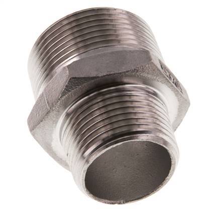 R 1 1/4'' x R 1'' Acero inoxidable de doble espiga 16 Bar