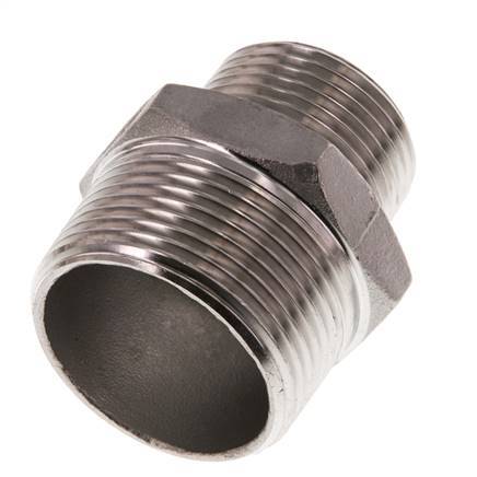 R 1 1/4'' x R 1'' Acero inoxidable de doble espiga 16 Bar